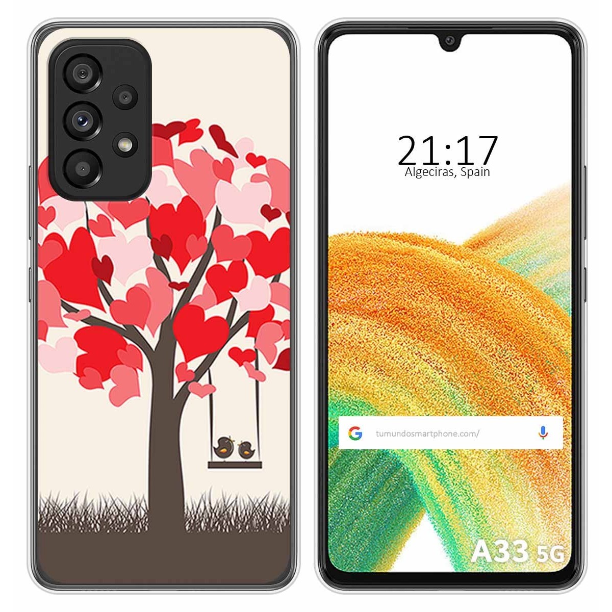 Funda Silicona para Samsung Galaxy A33 5G diseño Pajaritos Dibujos