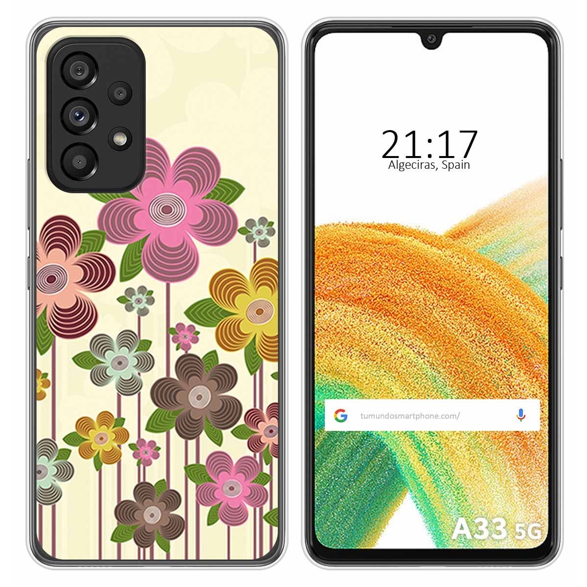 Funda Silicona para Samsung Galaxy A33 5G diseño Primavera En Flor Dibujos