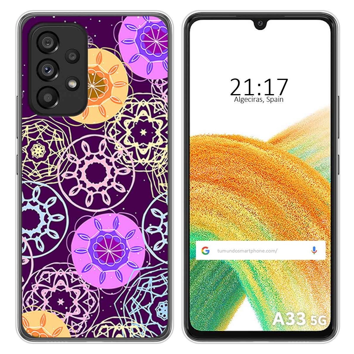 Funda Silicona para Samsung Galaxy A33 5G diseño Radial Dibujos
