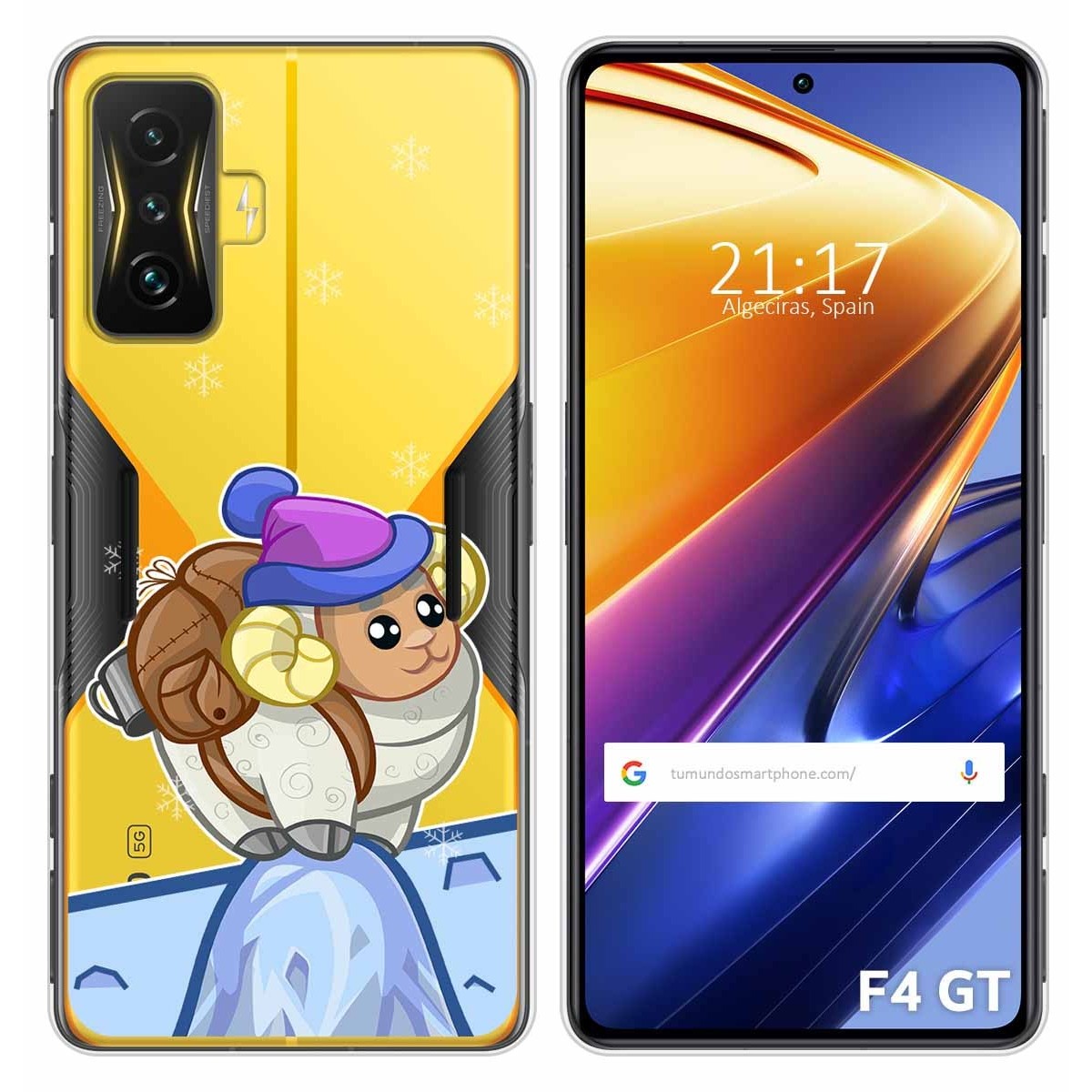 Funda Silicona Transparente para Xiaomi POCO F4 GT 5G diseño Cabra Dibujos