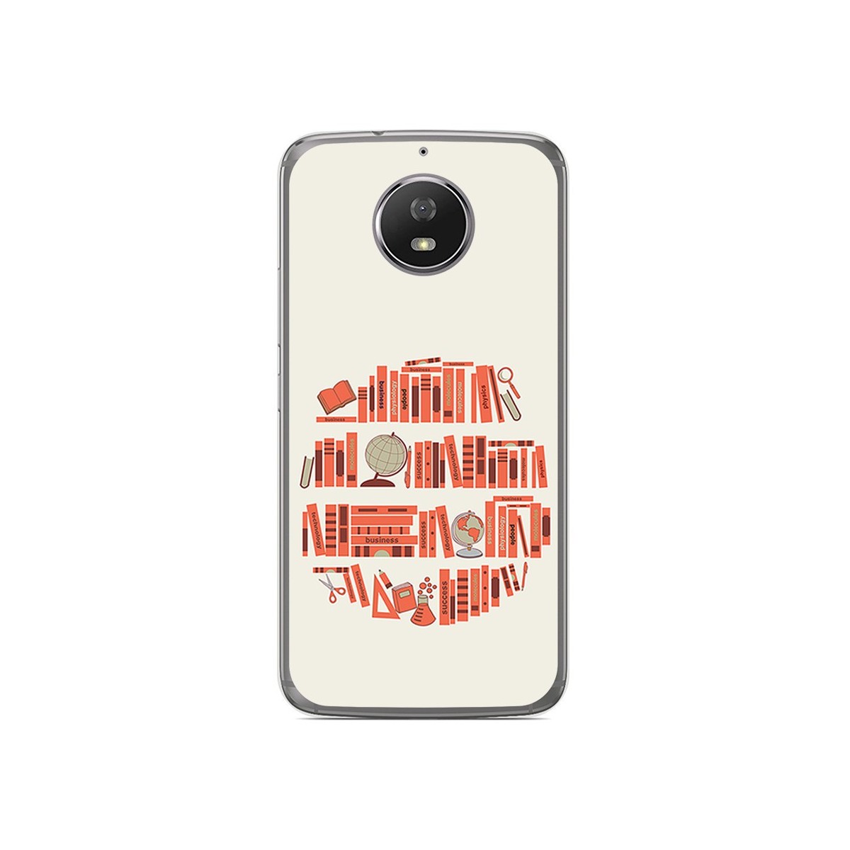 Funda Gel Tpu para Motorola Moto G5S Diseño Mundo Libro Dibujos