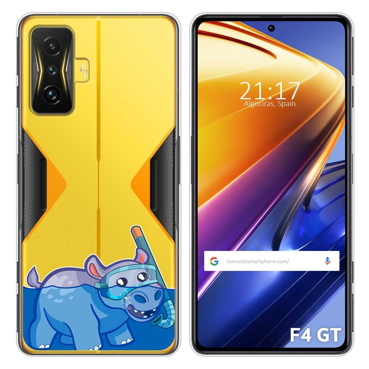 Funda Silicona Transparente para Xiaomi POCO F4 GT 5G diseño Hipo Dibujos