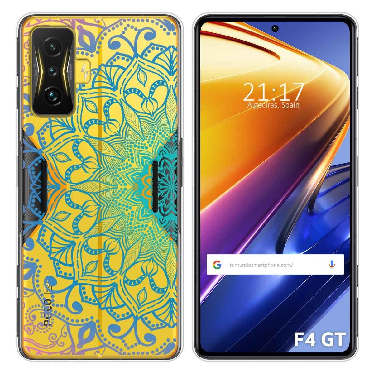 Funda Silicona Transparente para Xiaomi POCO F4 GT 5G diseño Mandala Dibujos
