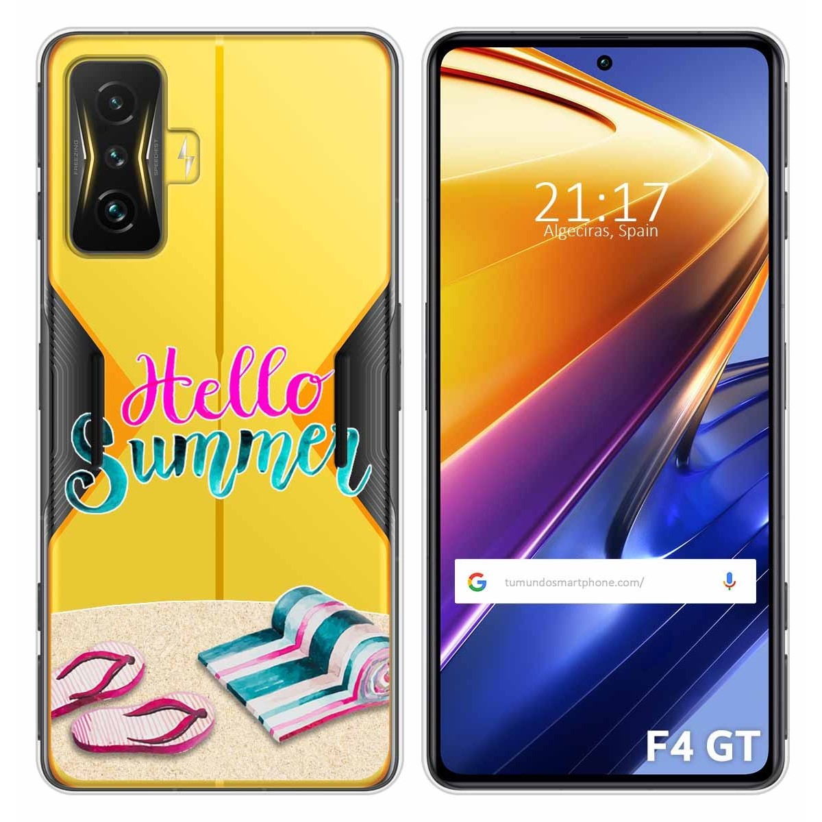 Funda Silicona Transparente para Xiaomi POCO F4 GT 5G diseño Summer Dibujos