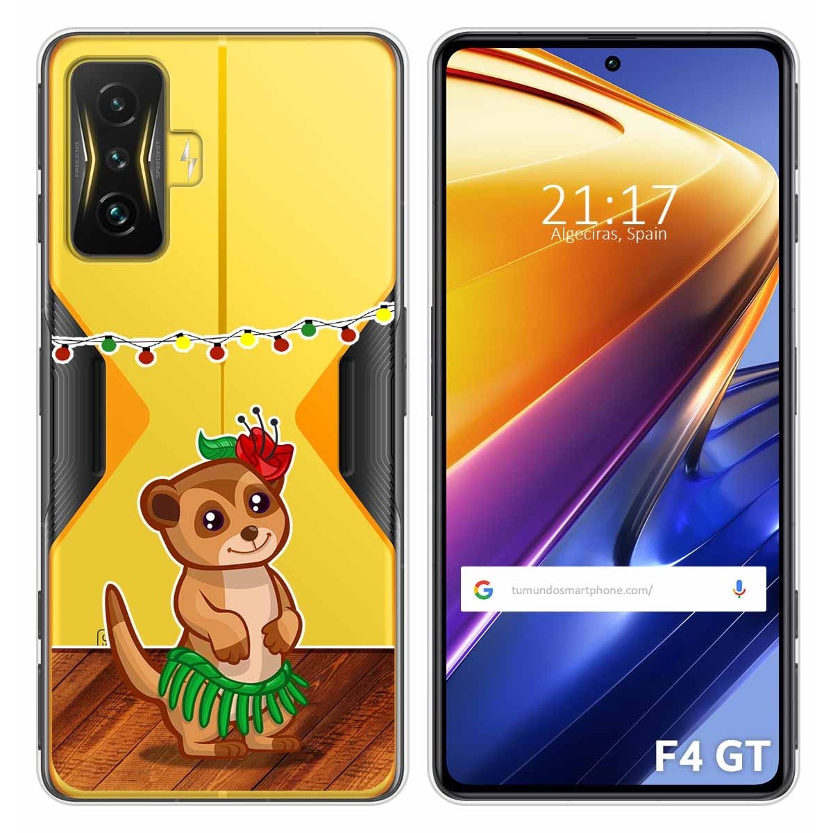 Funda Silicona Transparente para Xiaomi POCO F4 GT 5G diseño Suricata Dibujos