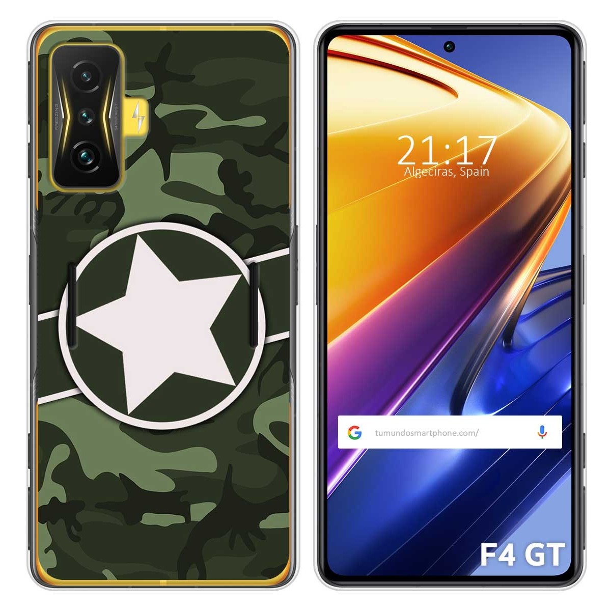 Funda Silicona para Xiaomi POCO F4 GT 5G diseño Camuflaje 01 Dibujos