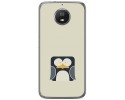 Funda Gel Tpu para Motorola Moto G5S Diseño Pingüino Dibujos