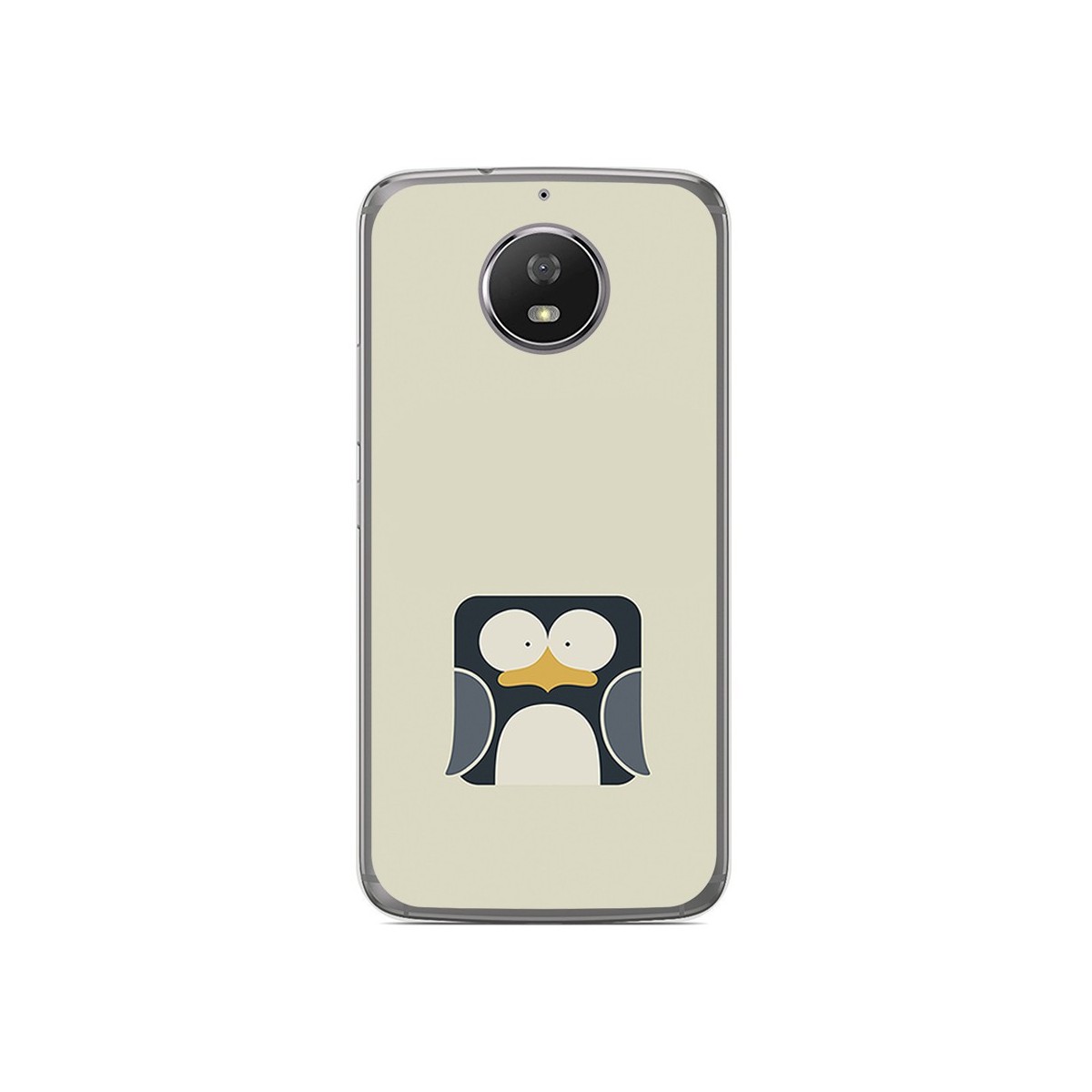 Funda Gel Tpu para Motorola Moto G5S Diseño Pingüino Dibujos
