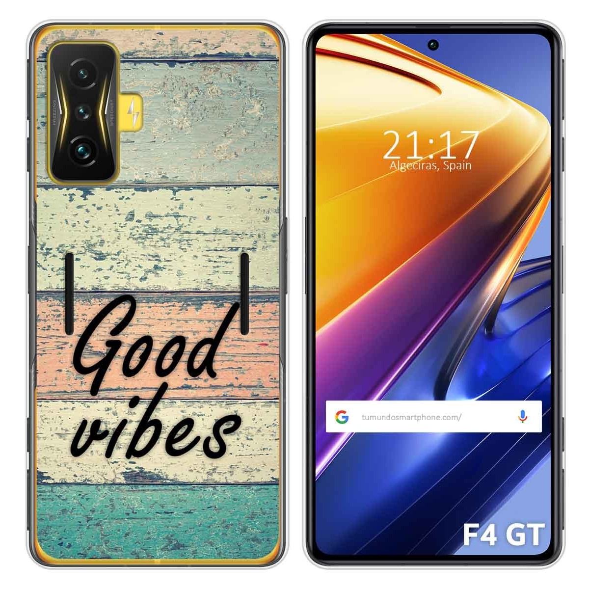 Funda Silicona para Xiaomi POCO F4 GT 5G diseño Madera 01 Dibujos