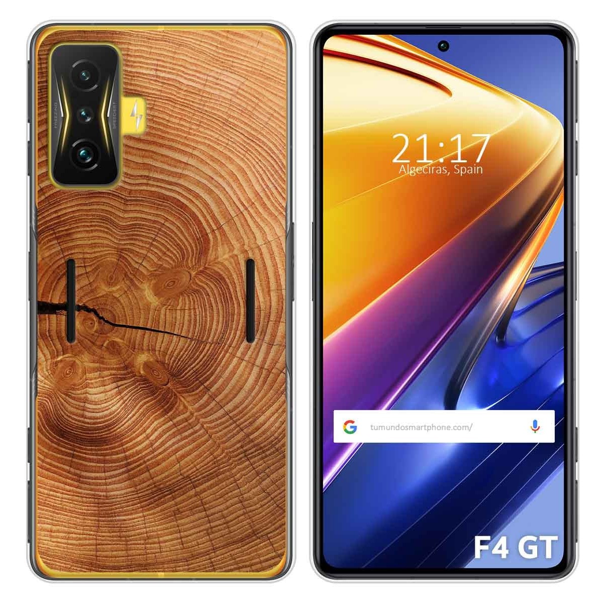 Funda Silicona para Xiaomi POCO F4 GT 5G diseño Madera 04 Dibujos