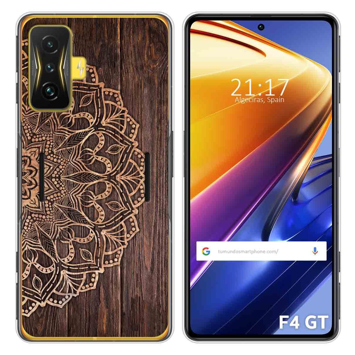 Funda Silicona para Xiaomi POCO F4 GT 5G diseño Madera 06 Dibujos