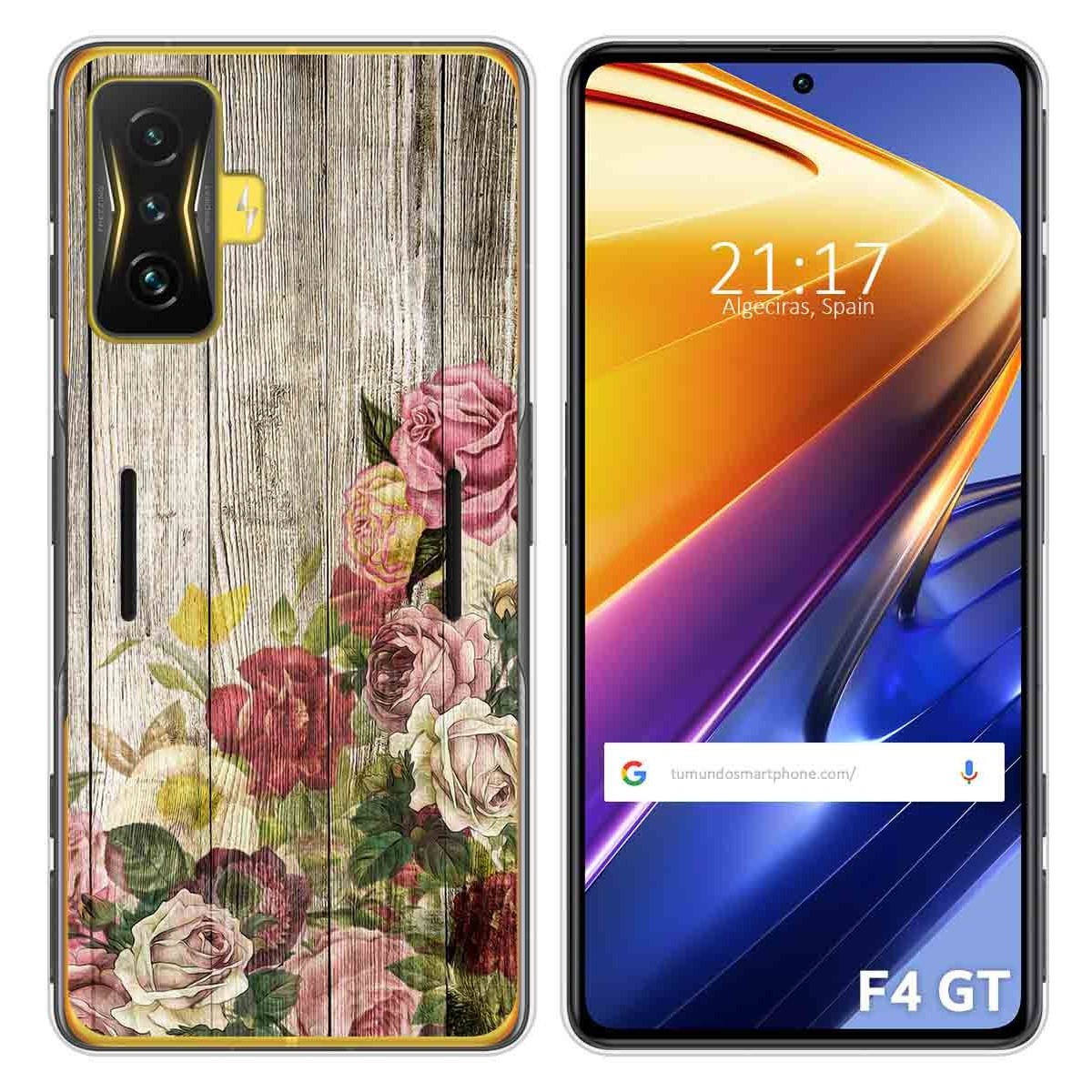 Funda Silicona para Xiaomi POCO F4 GT 5G diseño Madera 08 Dibujos