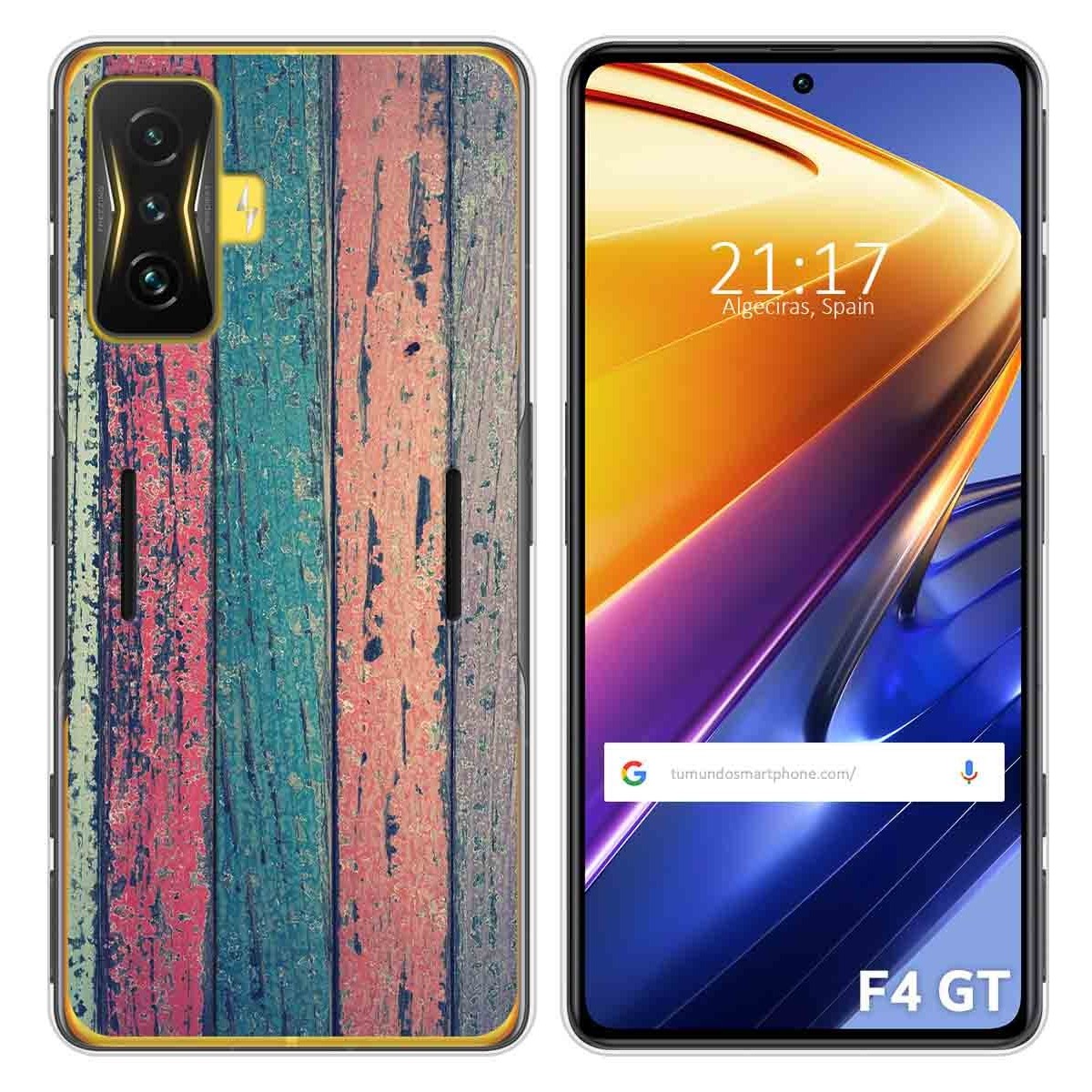 Funda Silicona para Xiaomi POCO F4 GT 5G diseño Madera 10 Dibujos