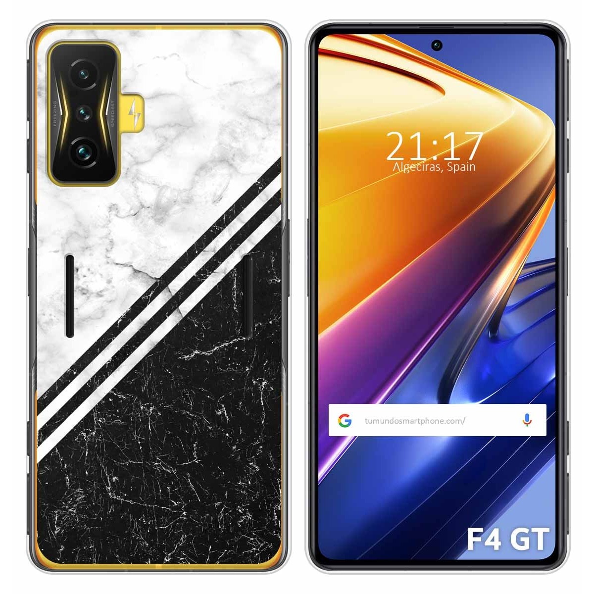 Funda Silicona para Xiaomi POCO F4 GT 5G diseño Mármol 01 Dibujos