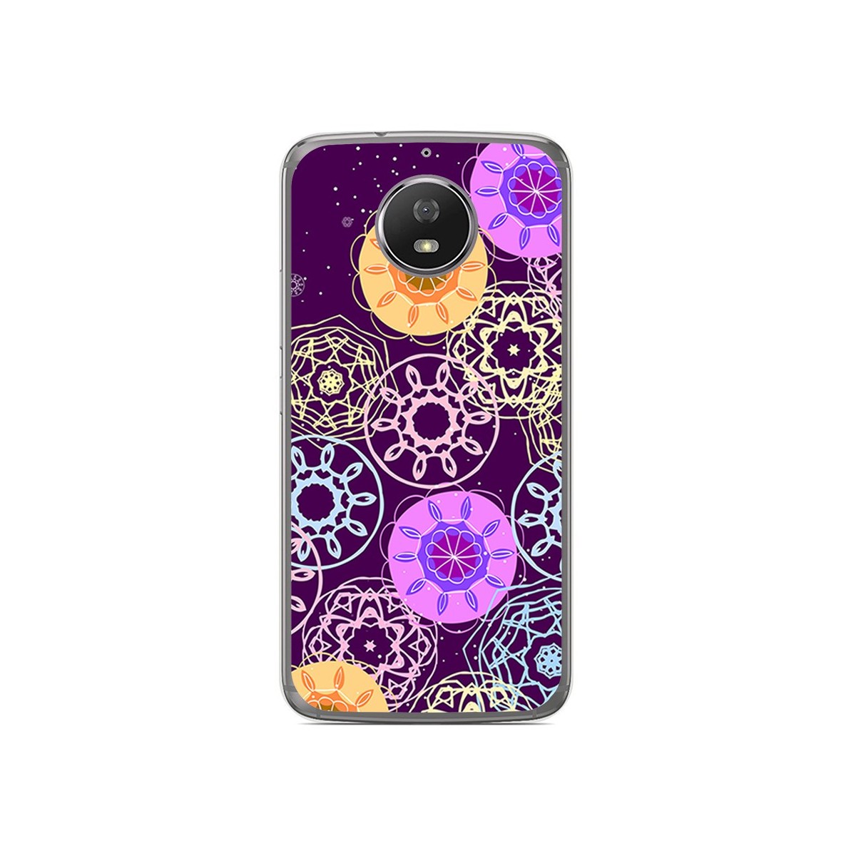 Funda Gel Tpu para Motorola Moto G5S Diseño Radial Dibujos