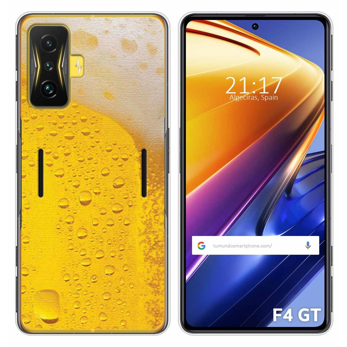 Funda Silicona para Xiaomi POCO F4 GT 5G diseño Cerveza Dibujos