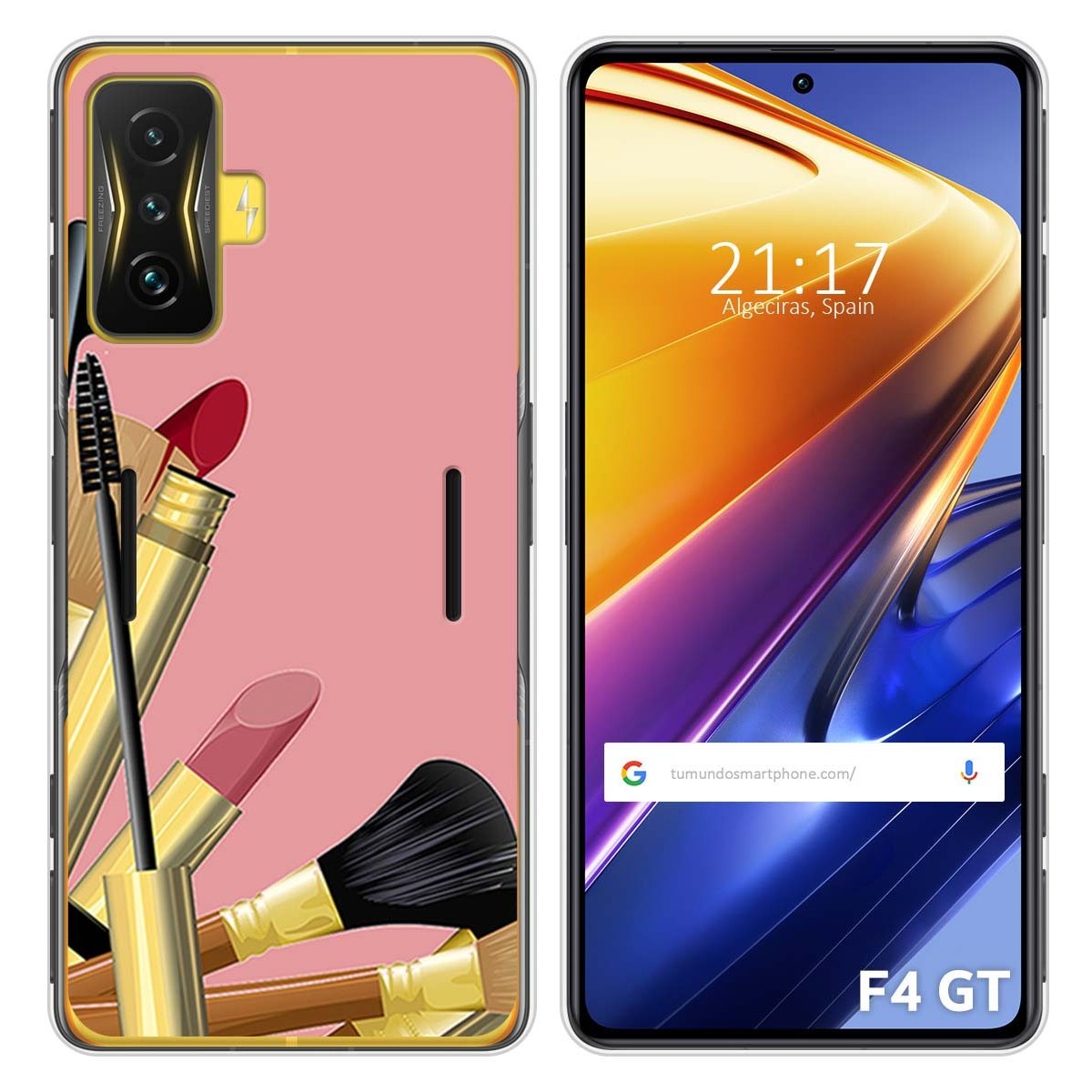 Funda Silicona para Xiaomi POCO F4 GT 5G diseño Brochas Dibujos