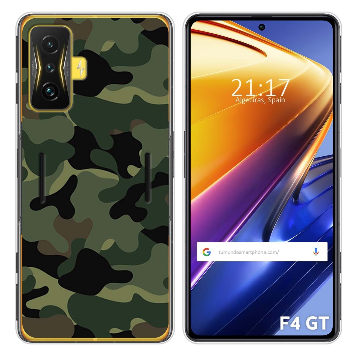 Funda Silicona para Xiaomi POCO F4 GT 5G diseño Camuflaje Dibujos