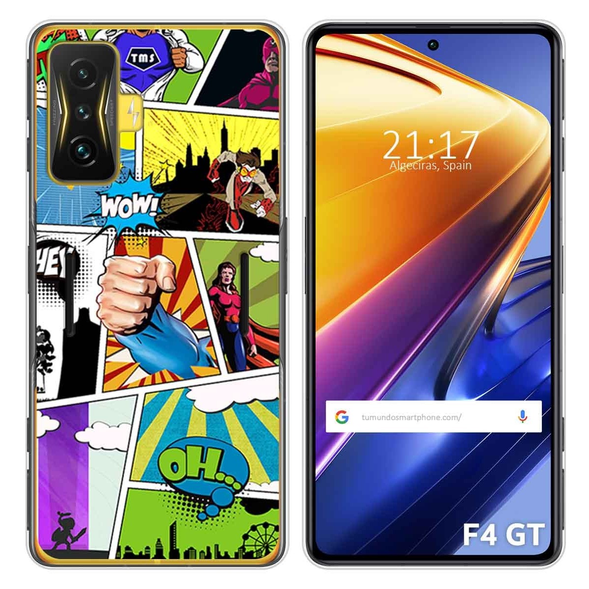Funda Silicona para Xiaomi POCO F4 GT 5G diseño Comic Dibujos