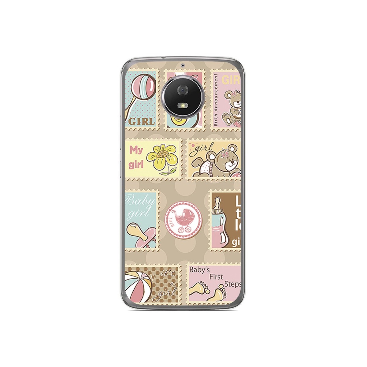 Funda Gel Tpu para Motorola Moto G5S Diseño Sellos Dibujos
