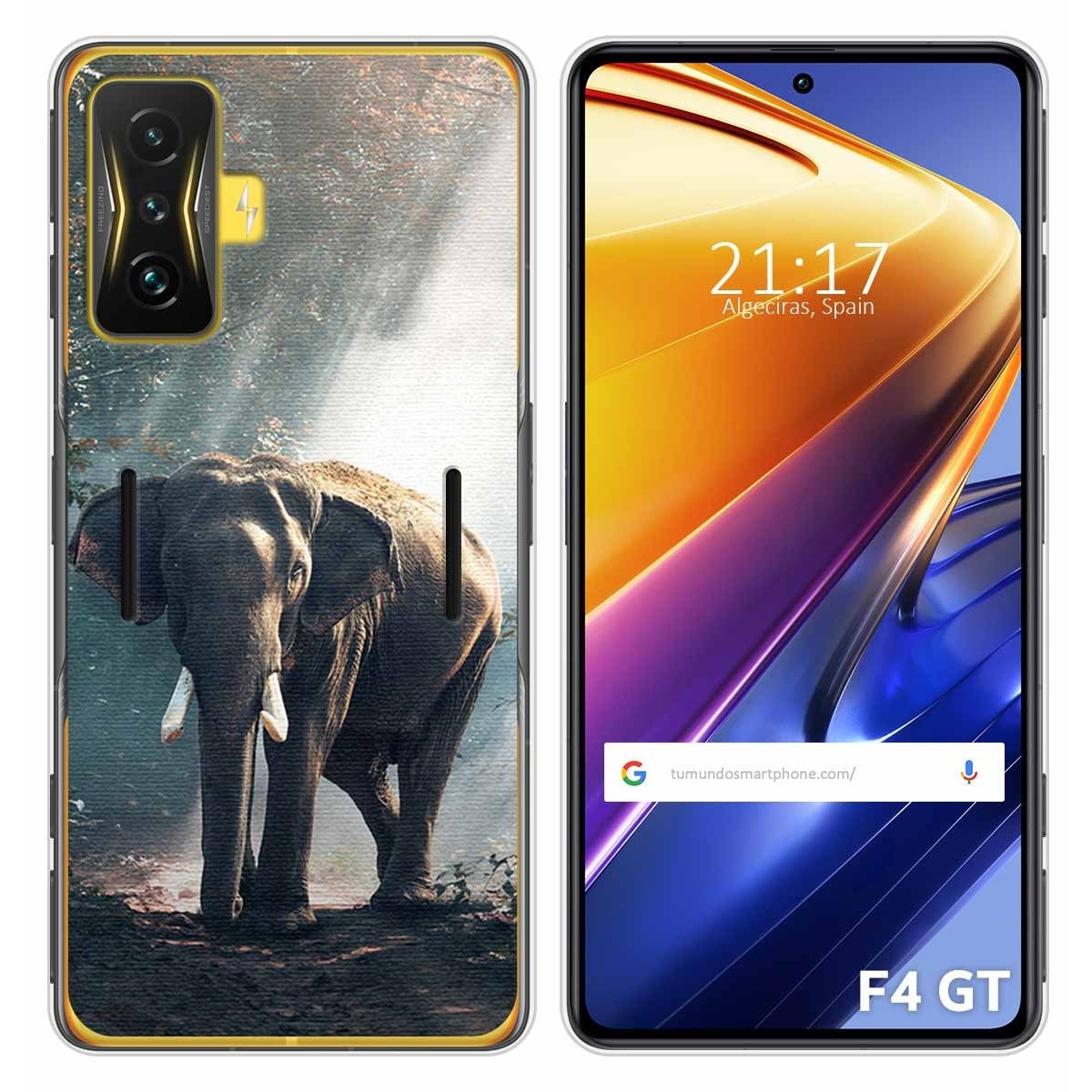 Funda Silicona para Xiaomi POCO F4 GT 5G diseño Elefante Dibujos