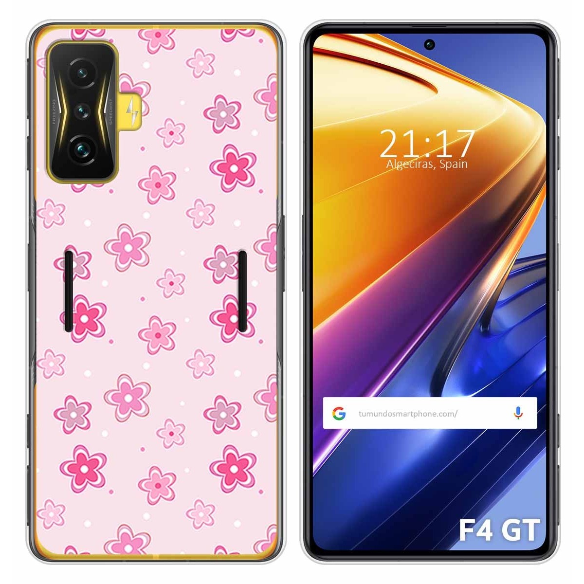 Funda Silicona para Xiaomi POCO F4 GT 5G diseño Flores Dibujos