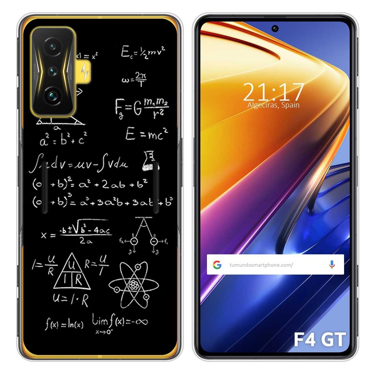 Funda Silicona para Xiaomi POCO F4 GT 5G diseño Formulas Dibujos