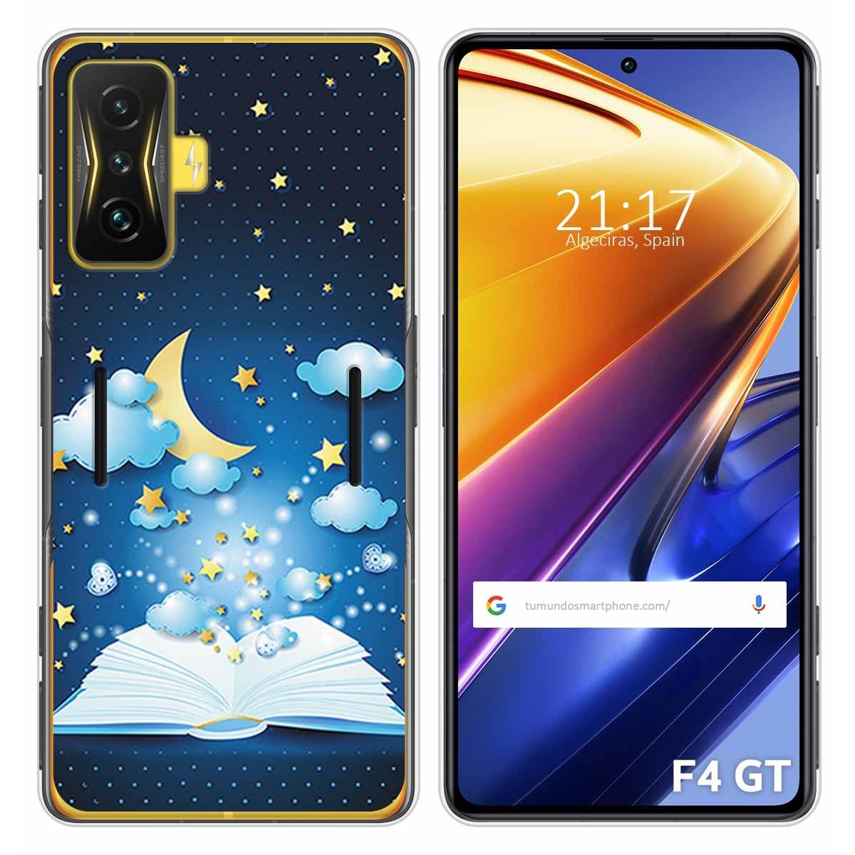 Funda Silicona para Xiaomi POCO F4 GT 5G diseño Libro Cuentos Dibujos