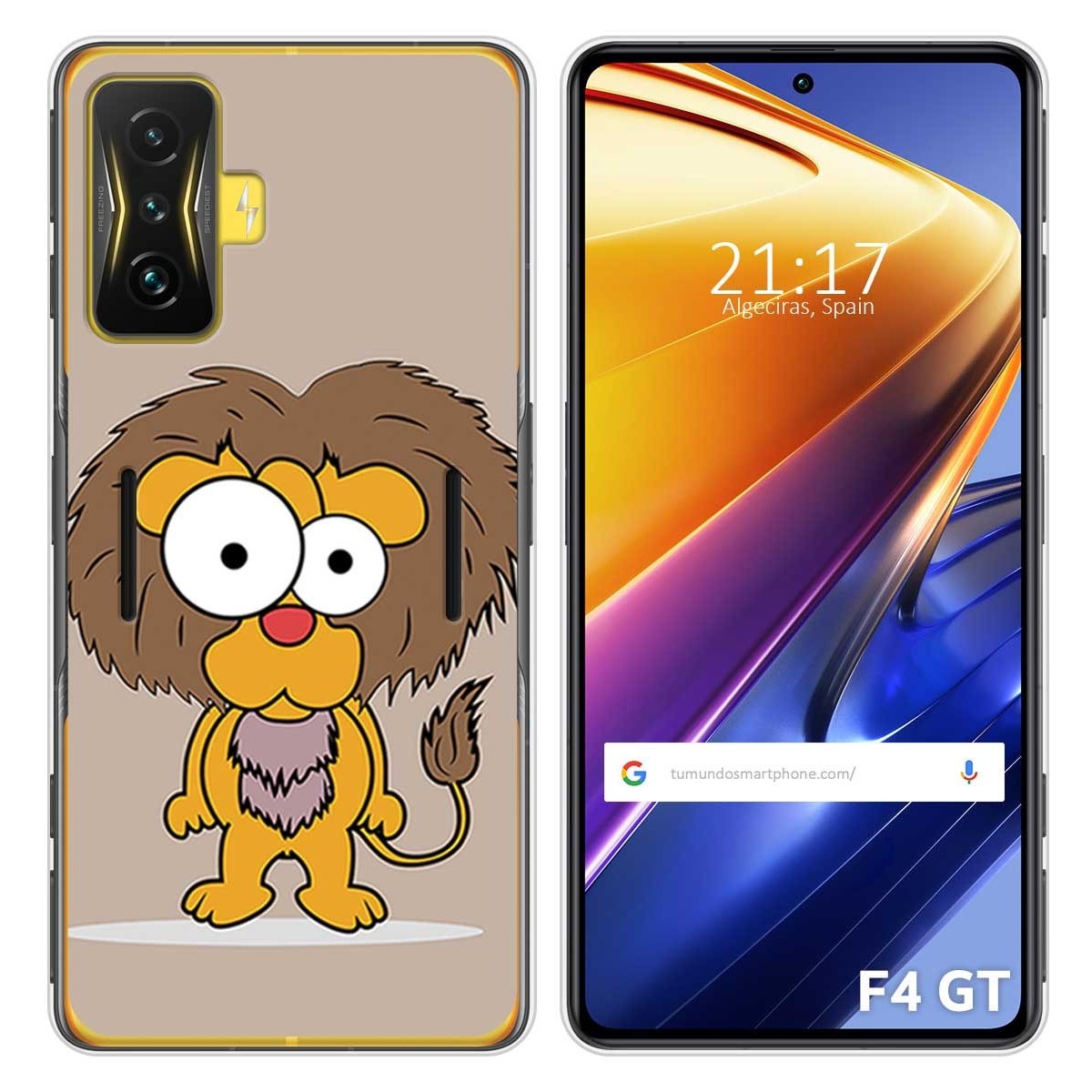 Funda Silicona para Xiaomi POCO F4 GT 5G diseño Leon Dibujos