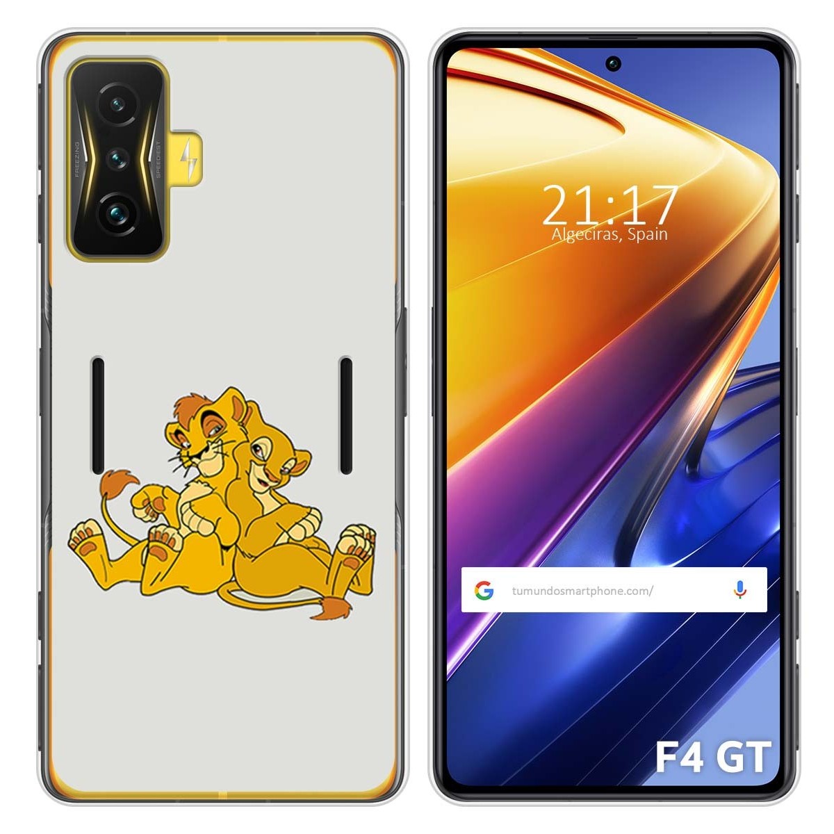 Funda Silicona para Xiaomi POCO F4 GT 5G diseño Leones Dibujos