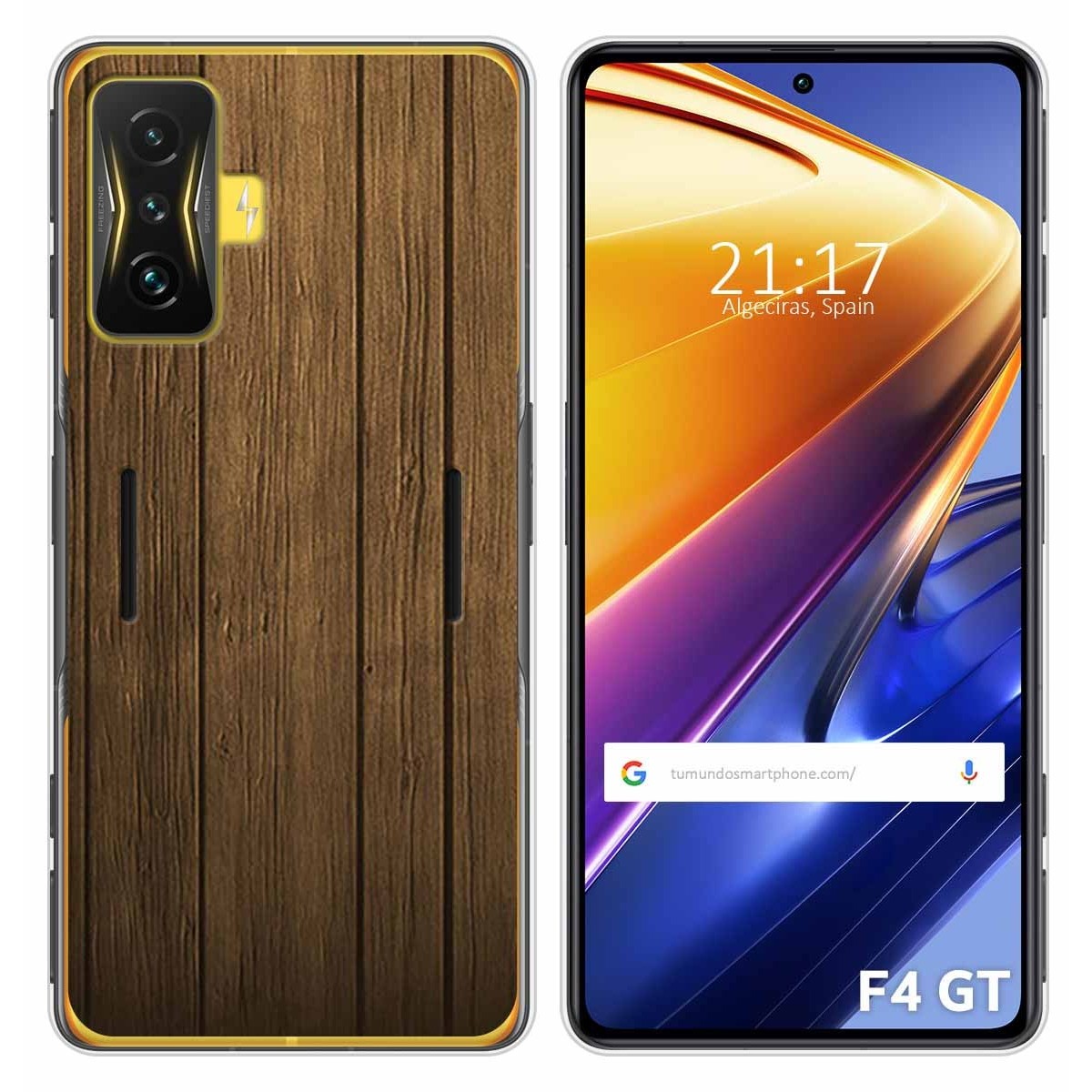 Funda Silicona para Xiaomi POCO F4 GT 5G diseño Madera Dibujos