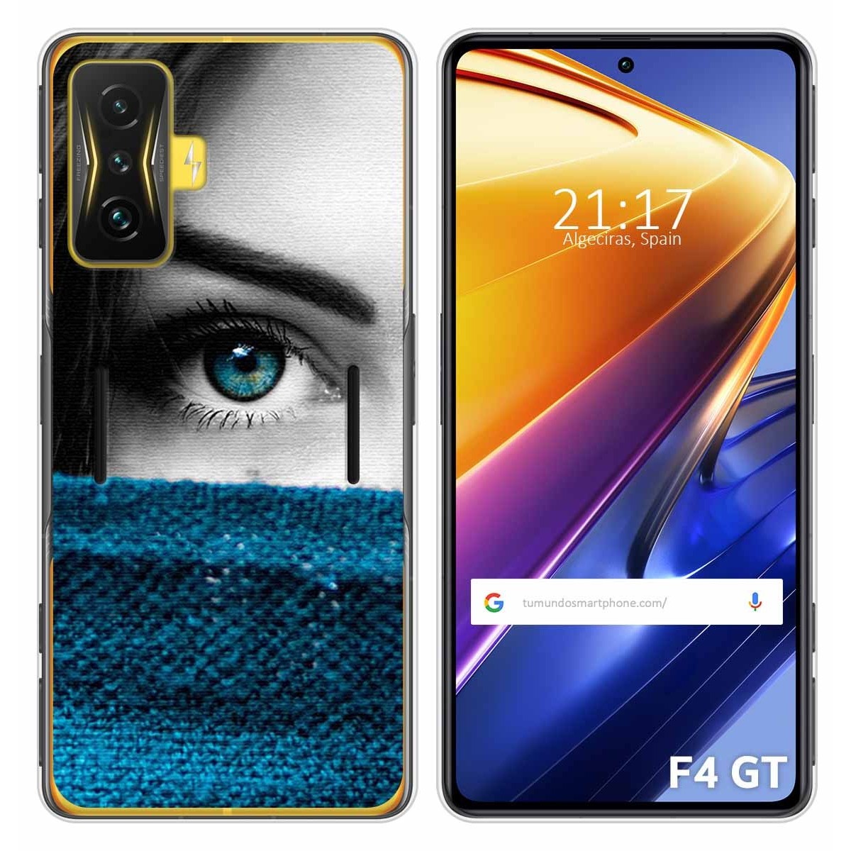 Funda Silicona para Xiaomi POCO F4 GT 5G diseño Ojo Dibujos