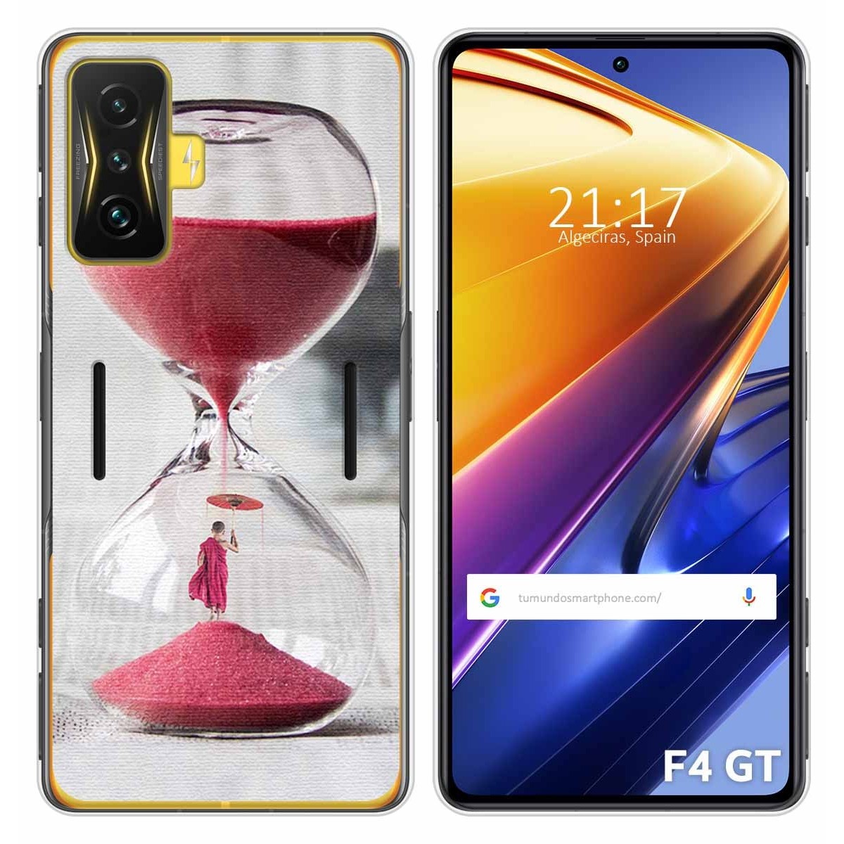 Funda Silicona para Xiaomi POCO F4 GT 5G diseño Reloj Dibujos