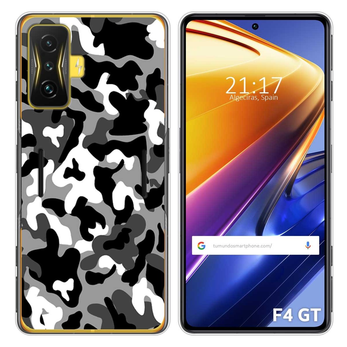 Funda Silicona para Xiaomi POCO F4 GT 5G diseño Snow Camuflaje Dibujos