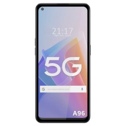 Protector Cristal Templado Completo 5D Full Glue Negro para Oppo A96 5G Vidrio 2