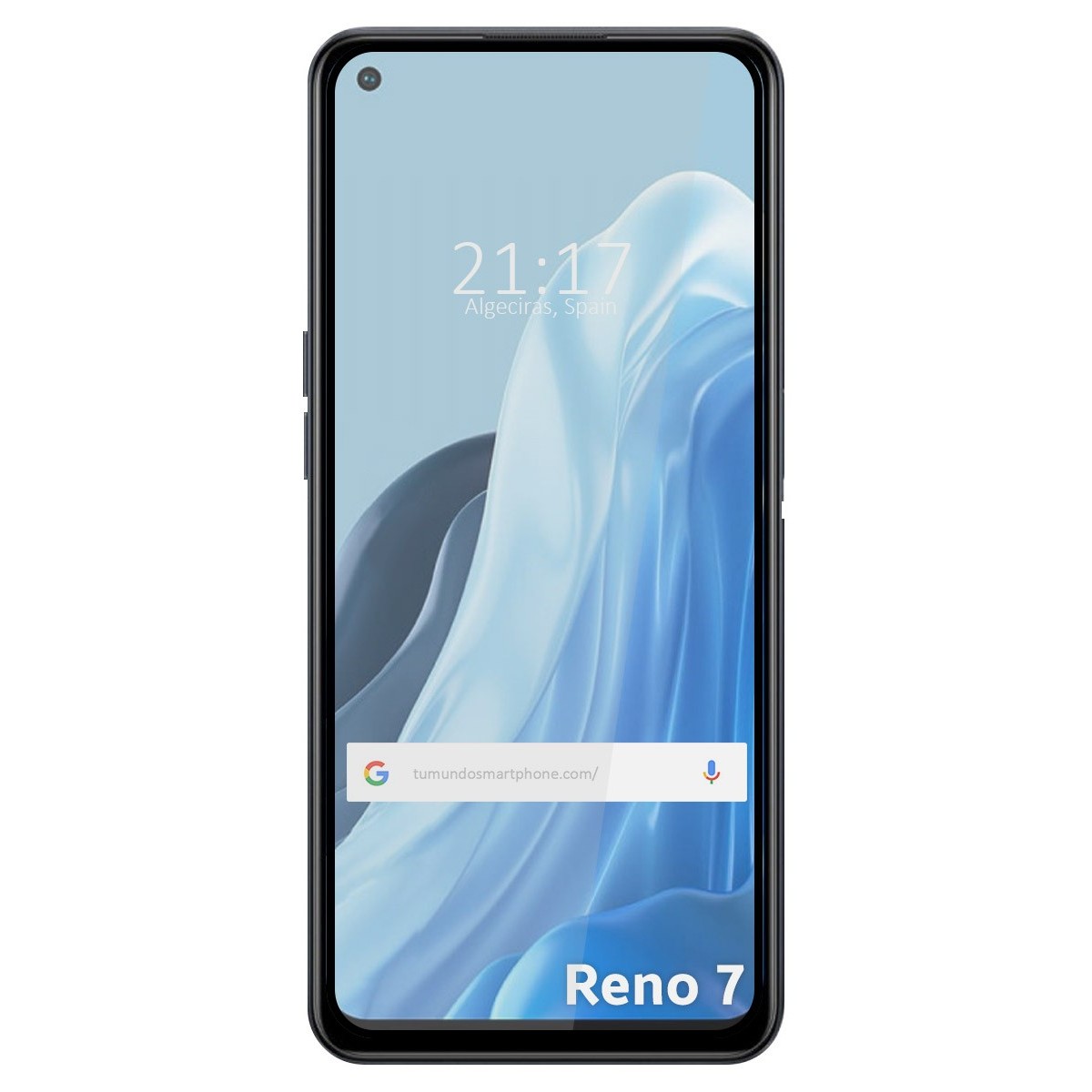 Protector Cristal Templado Completo 5D Full Glue Negro para Oppo Reno 7 4G Vidrio