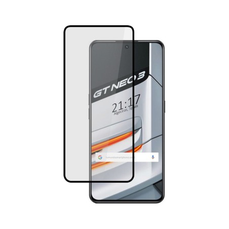 Protector Cristal Templado Completo 5D Full Glue Negro para Realme GT Neo 3 5G Vidrio