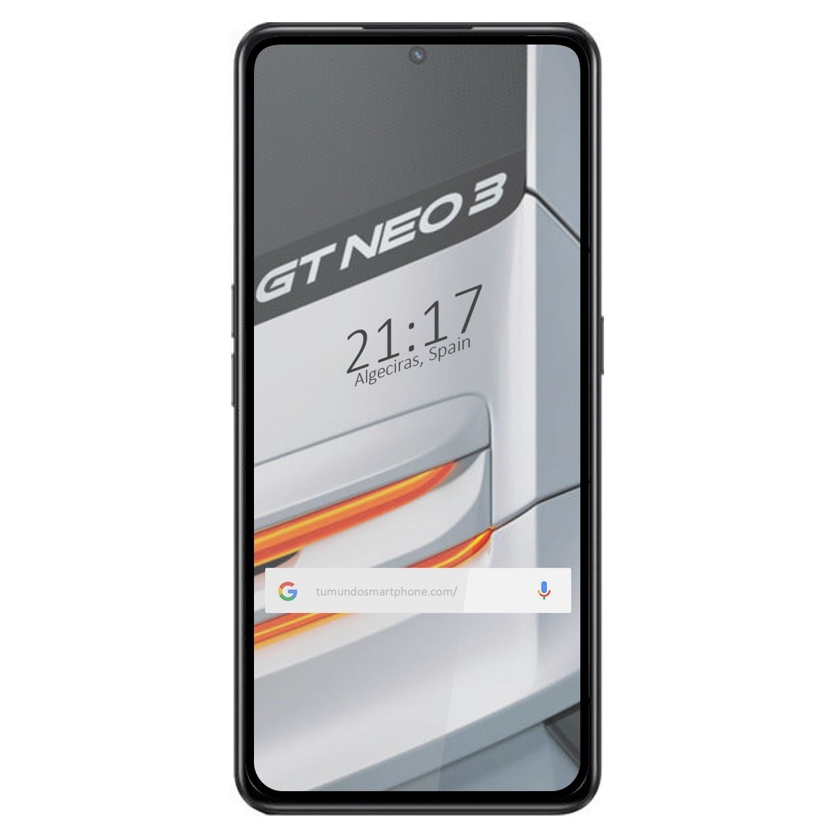 Protector Cristal Templado Completo 5D Full Glue Negro para Realme GT Neo 3 5G Vidrio