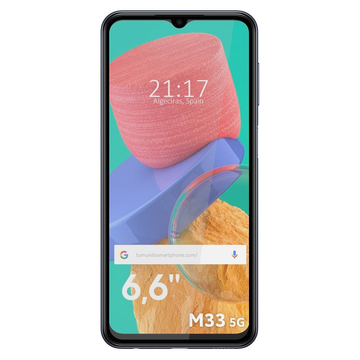 Protector Cristal Templado Completo 5D Full Glue Negro para Samsung Galaxy M33 5G Vidrio