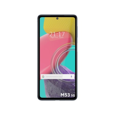 Protector Cristal Templado Completo 5D Full Glue Negro para Samsung Galaxy M53 5G Vidrio