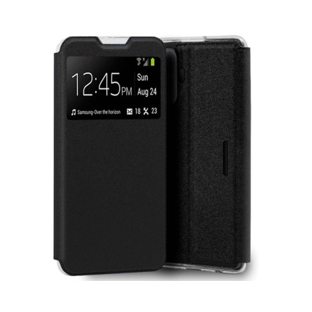 Funda Libro Soporte con Ventana para Xiaomi POCO F4 GT 5G color Negra