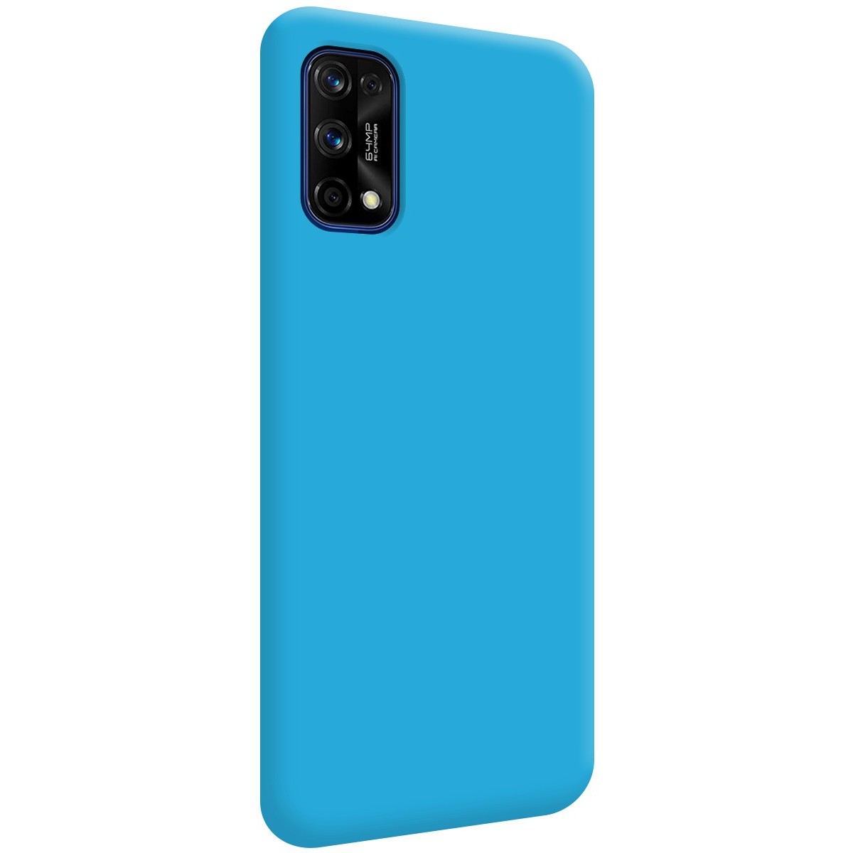 Funda Silicona Líquida Ultra Suave para Realme 7 Pro color Azul