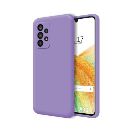 Funda Silicona Líquida Ultra Suave para Samsung Galaxy A33 5G Color Morada