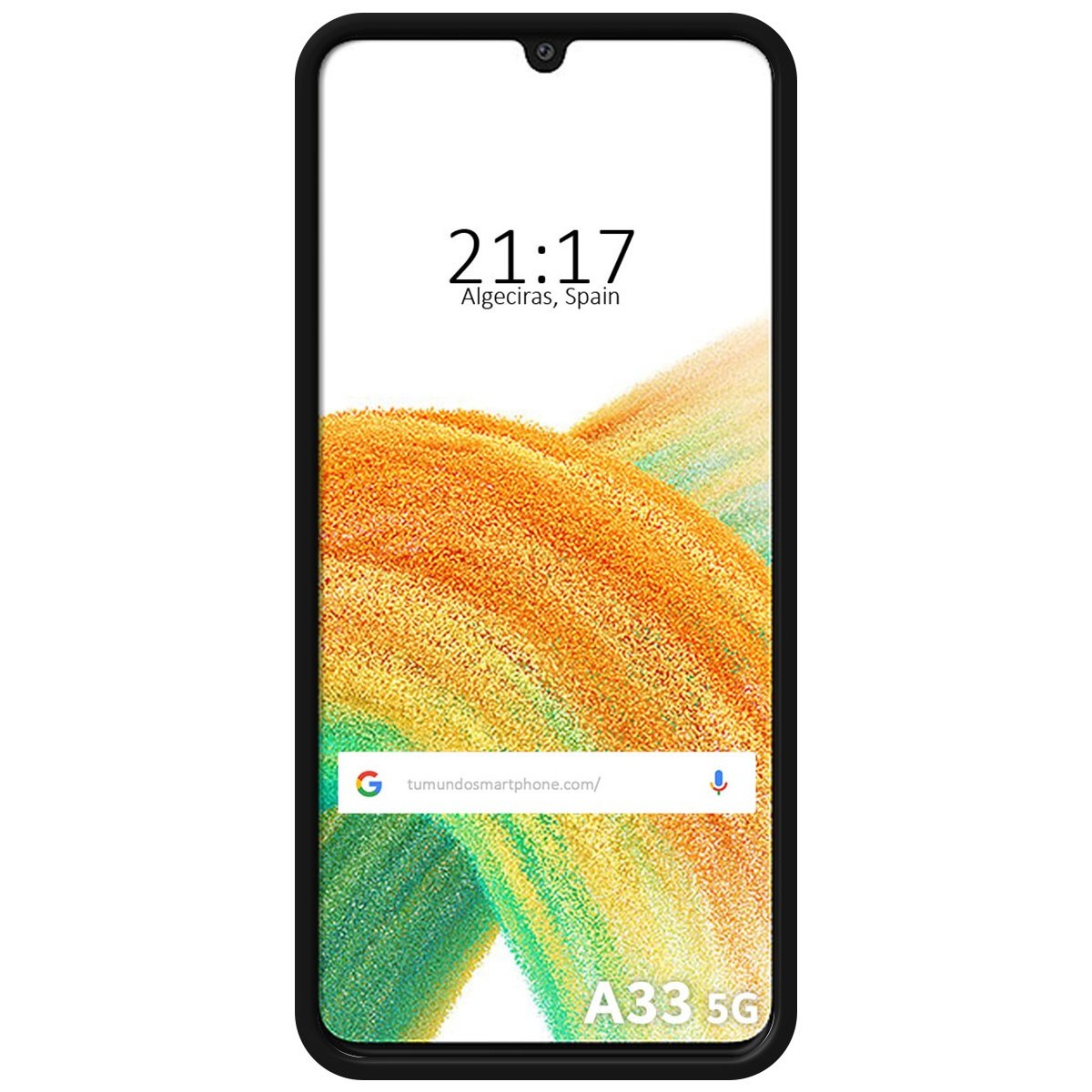 Funda Silicona Líquida Ultra Suave para Samsung Galaxy A33 5G Color Negra