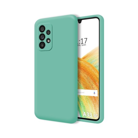 Funda Silicona Líquida Ultra Suave para Samsung Galaxy A33 5G Color Verde