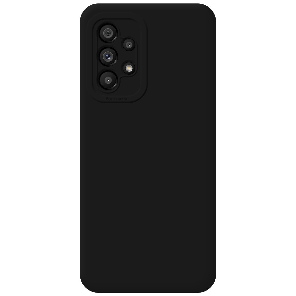 Funda Silicona Líquida Ultra Suave para Samsung Galaxy A53 5G Color Negra