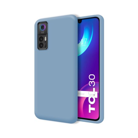 Funda Silicona Líquida Ultra Suave para TCL 30 / 30 5G / 30 Plus Color Azul