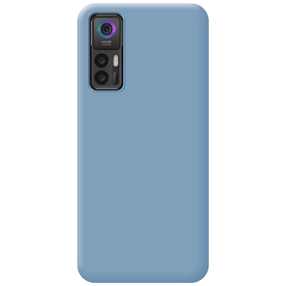 Funda Silicona Líquida Ultra Suave para TCL 30 / 30 5G / 30 Plus Color Azul