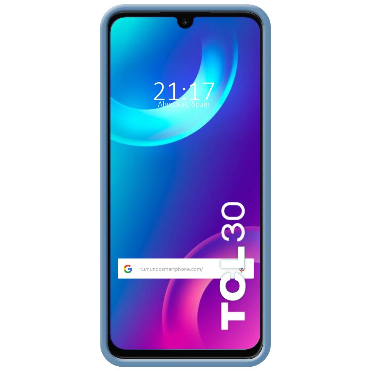 Funda Silicona Líquida Ultra Suave para TCL 30 / 30 5G / 30 Plus Color Azul