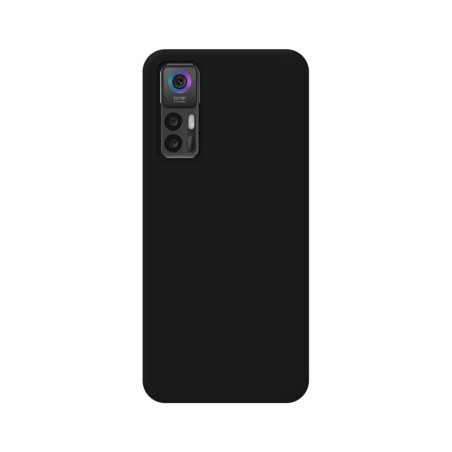 Funda Silicona Líquida Ultra Suave para TCL 30 / 30 5G / 30 Plus Color Negra